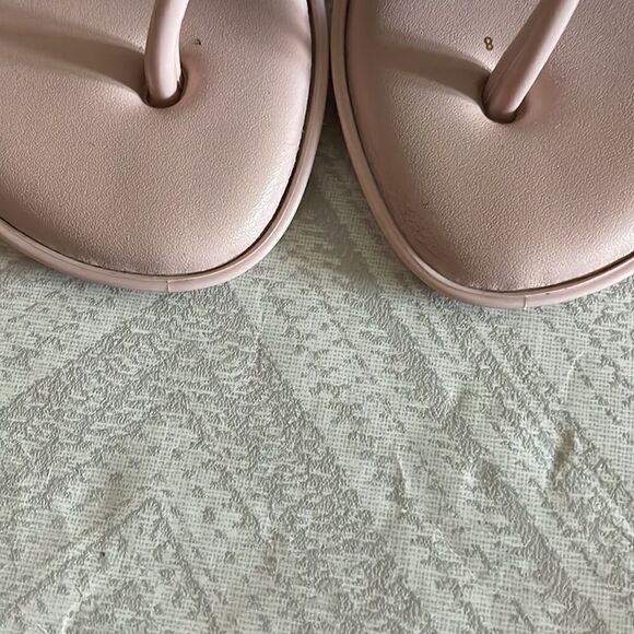 Mel Dreamed by Melissa Girls Pink Jelly Sandals with Black Flower - Picture 5 of 7